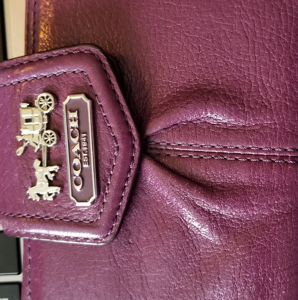 Purple Coach Wallet